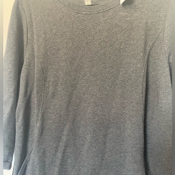 Charcoal grey fleece dress Reitmans Hyba L - Picture 5 of 7